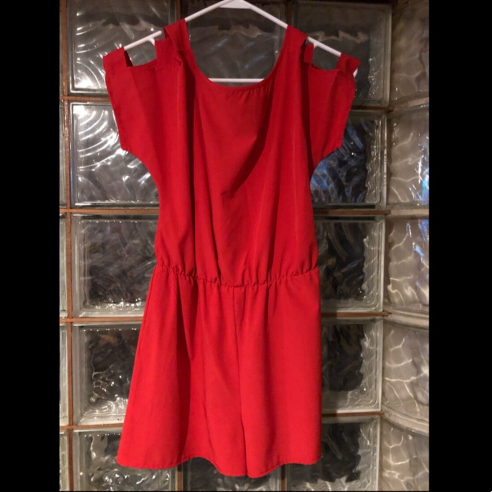 Lady in Red Romper